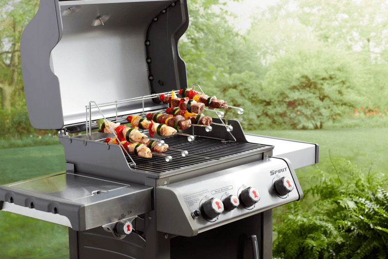 Weber ETGS Edelstahlrost und Spiess-Set - für Gasgrills ab Spirit 300-Serie