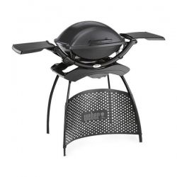 Weber Q 2400 Stand Dark Grey mit Seitentischen